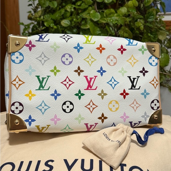 BNWT Louis Vuitton X Takashi Murakami Multicolor LV X TM Speedy 25 Limited! - Picture 5 of 14